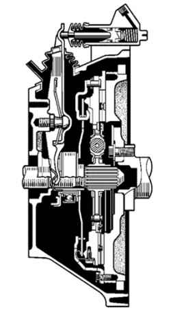 Поперечный разрез сцепления автомобиля Camry
