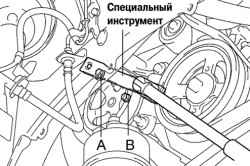 Болты крепления приводного ремня насоса гидроусилителя рулевого управления